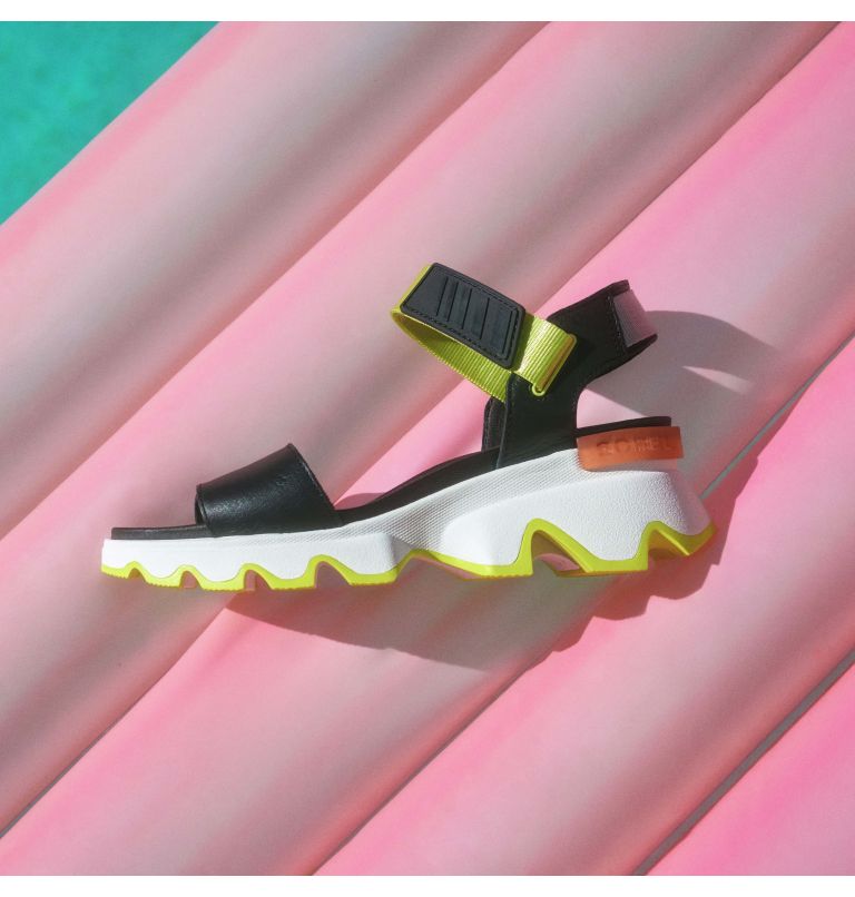Women's Kinetic Sporty Sandal, Color: Black, Sea Salt