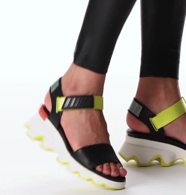 Kinetic sportliche Sandale für Frauen, Color: Black, Sea Salt