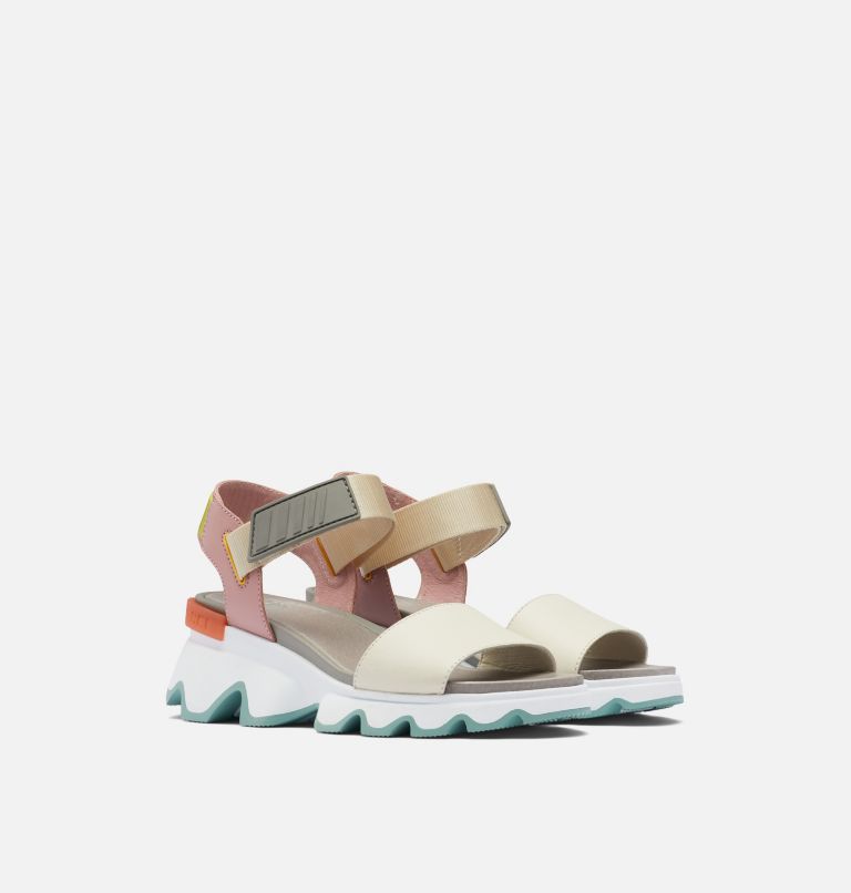 Women's Kinetic Sandal , Color: Chalk, Eraser Pink, image 2