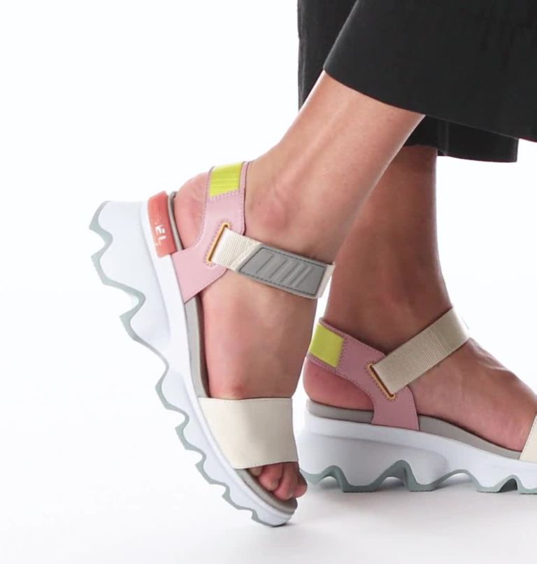 Thumbnail: Kinetic sportliche Sandale für Frauen, Color: Chalk, Eraser Pink, image 2