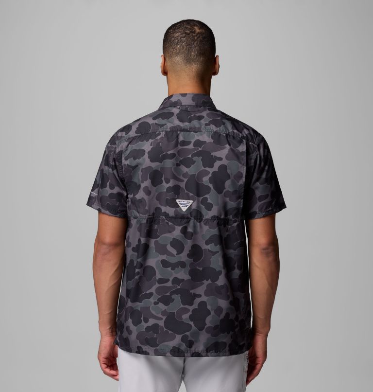 Men's Collegiate PFG Super Slack Tide Shirt - Georgia, Color: UGA - Black Deltahunter Camo, image 3