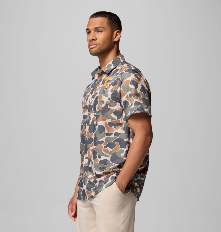 Men's Collegiate PFG Super Slack Tide Shirt - Tennessee, Color: UT - Fossil Deltahunter Camo, image 4