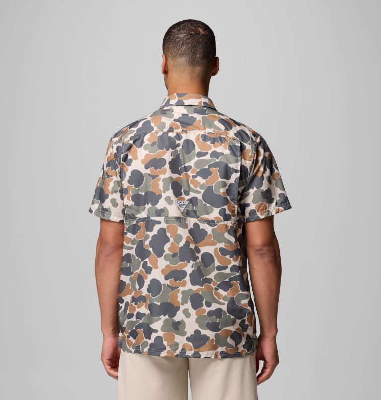 Men's Collegiate PFG Super Slack Tide Shirt - Tennessee, Color: UT - Fossil Deltahunter Camo, image 3
