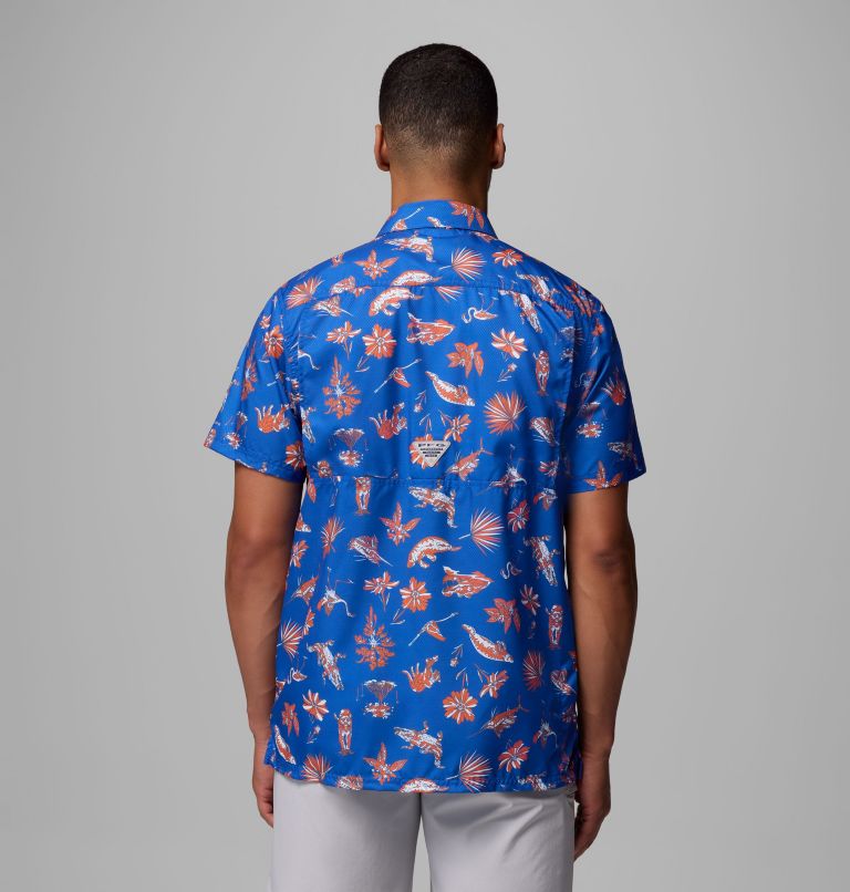 Men's Collegiate PFG Super Slack Tide Shirt - Florida, Color: FLA - Azul Floridays Print, image 3