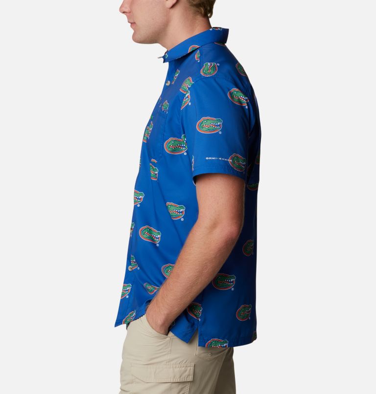Men's Collegiate PFG Super Slack Tide Shirt - Florida, Color: FLA - Azul Logo Print, image 3