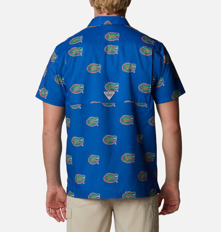 Men's Collegiate PFG Super Slack Tide Shirt - Florida, Color: FLA - Azul Logo Print, image 2