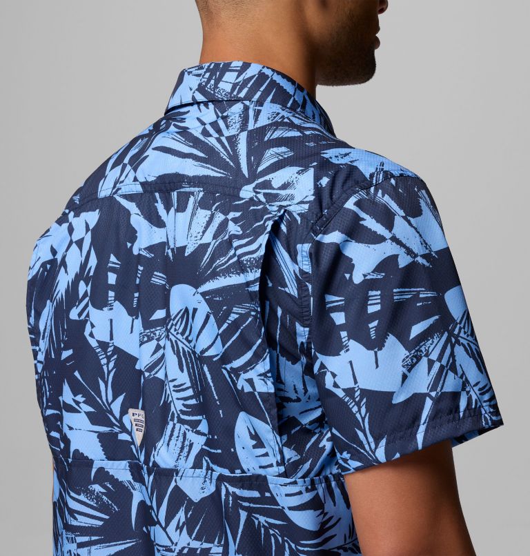 Men's Collegiate PFG Super Slack Tide Shirt - North Carolina, Color: NC - White Cap Tropicatch, image 6