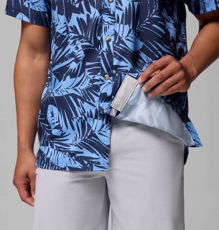 Men's Collegiate PFG Super Slack Tide Shirt - North Carolina, Color: NC - White Cap Tropicatch, image 7