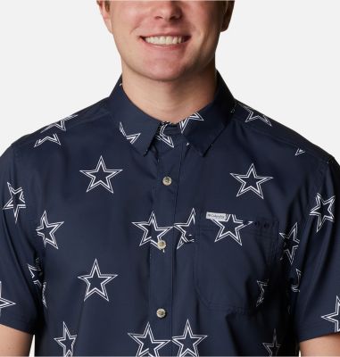 Men's Dallas Cowboys PFG Super Slack Tide Shirt, Color: DC - Collegiate Navy Logo Print, image 4