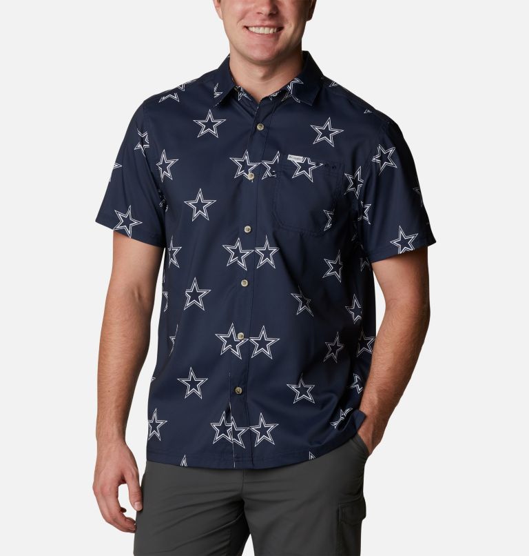 Men's Dallas Cowboys PFG Super Slack Tide Shirt, Color: DC - Collegiate Navy Logo Print, image 1