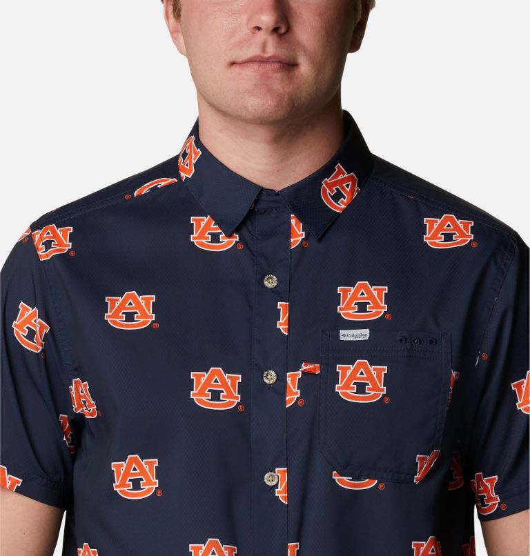 CLG Super Slack Tide Shirt, Color: AUB - Collegiate Navy Logo Print, image 4