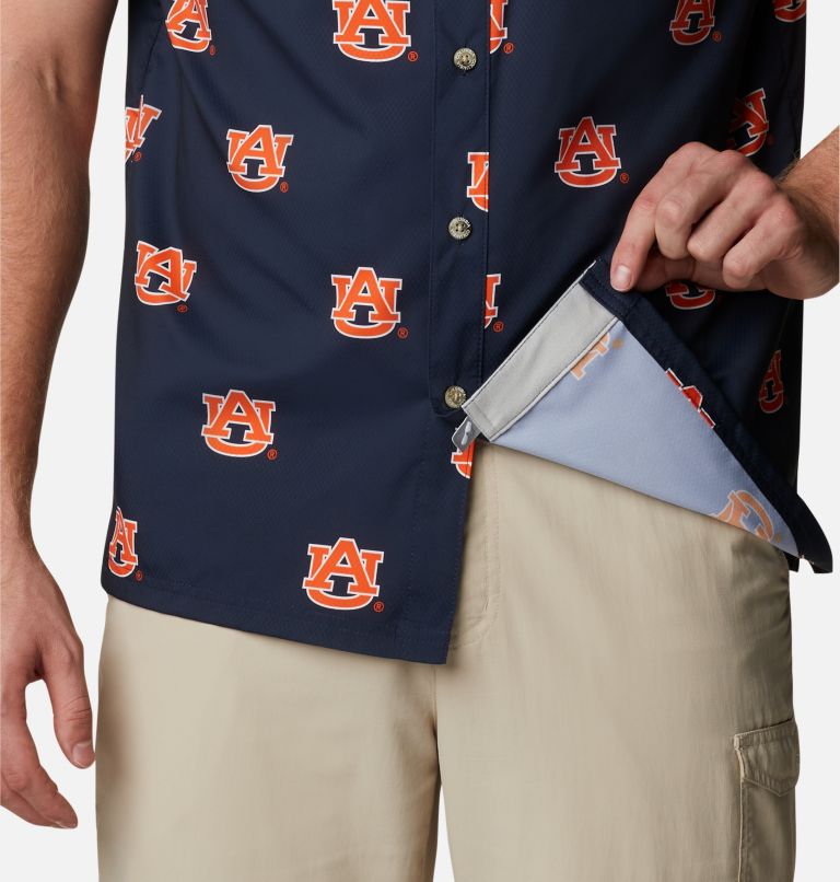 CLG Super Slack Tide Shirt, Color: AUB - Collegiate Navy Logo Print, image 6