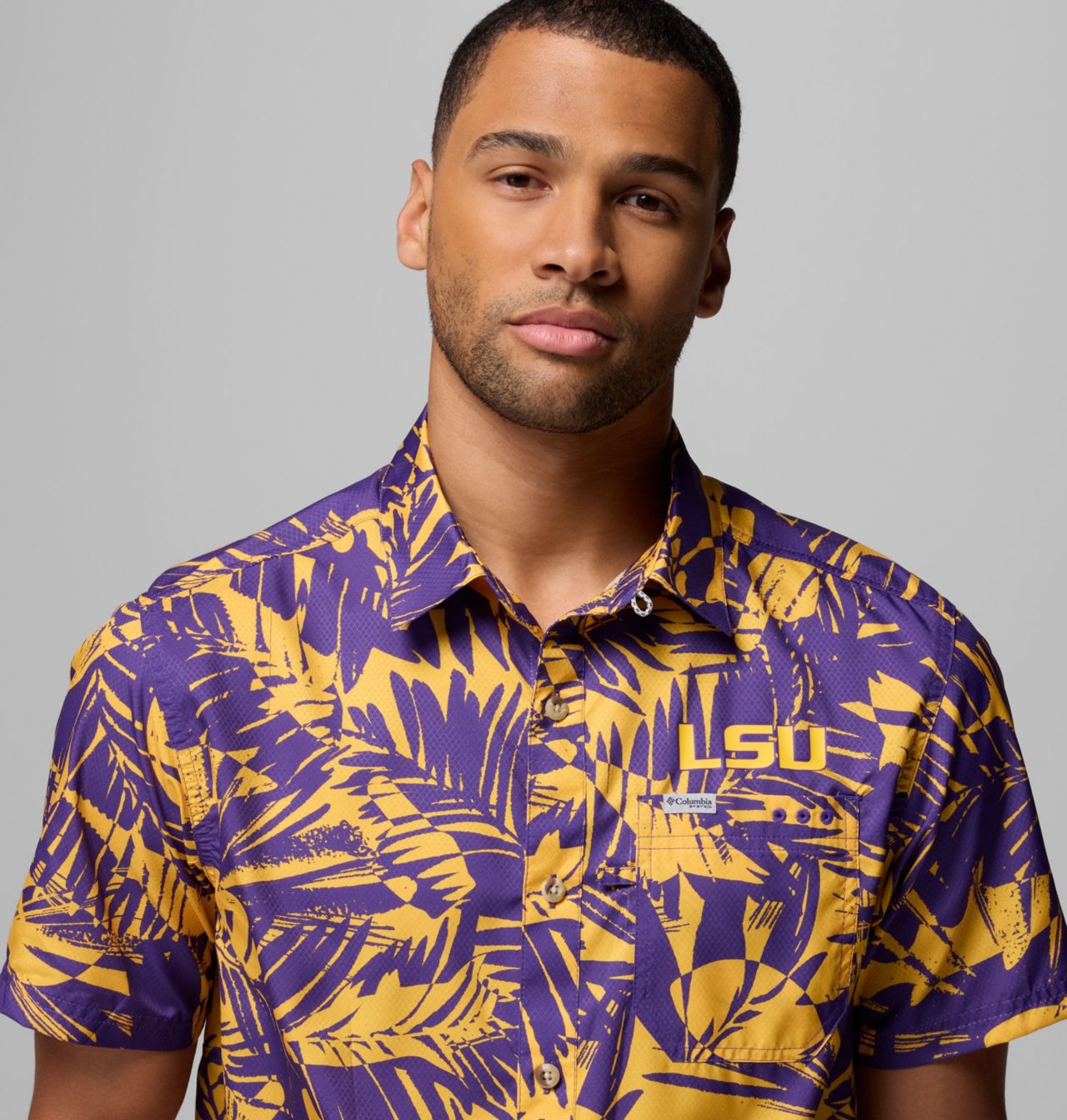 Men's Collegiate PFG Super Slack Tide Shirt - LSU 5