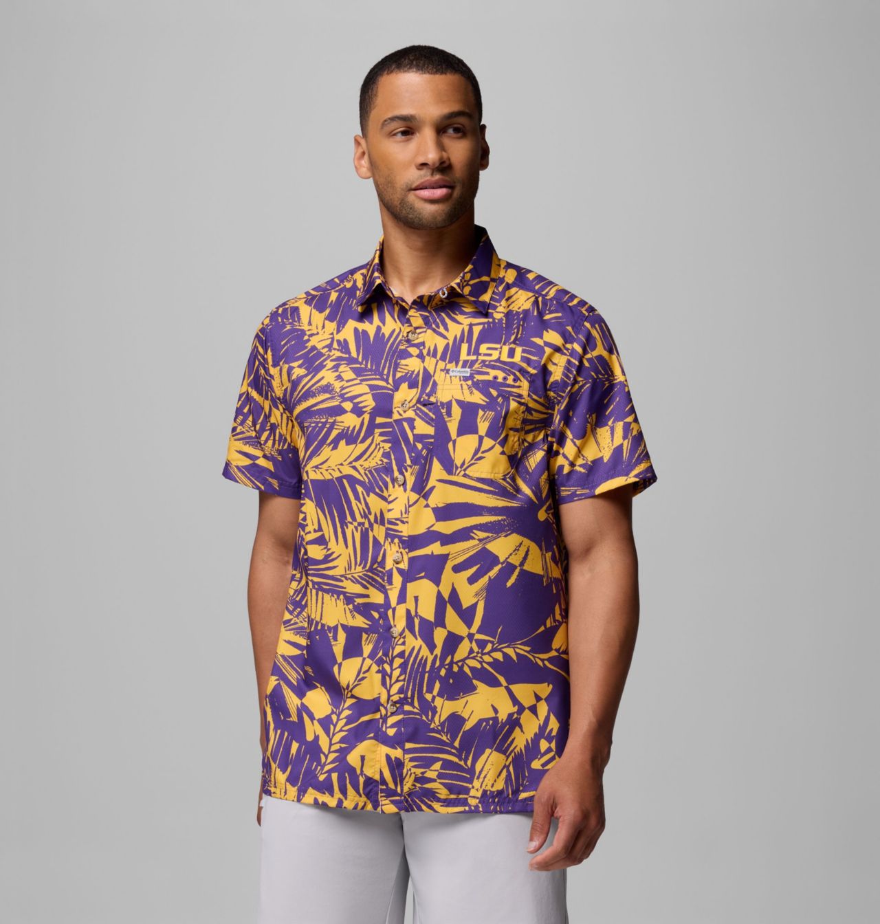 Men's Collegiate PFG Super Slack Tide Shirt - LSU 1