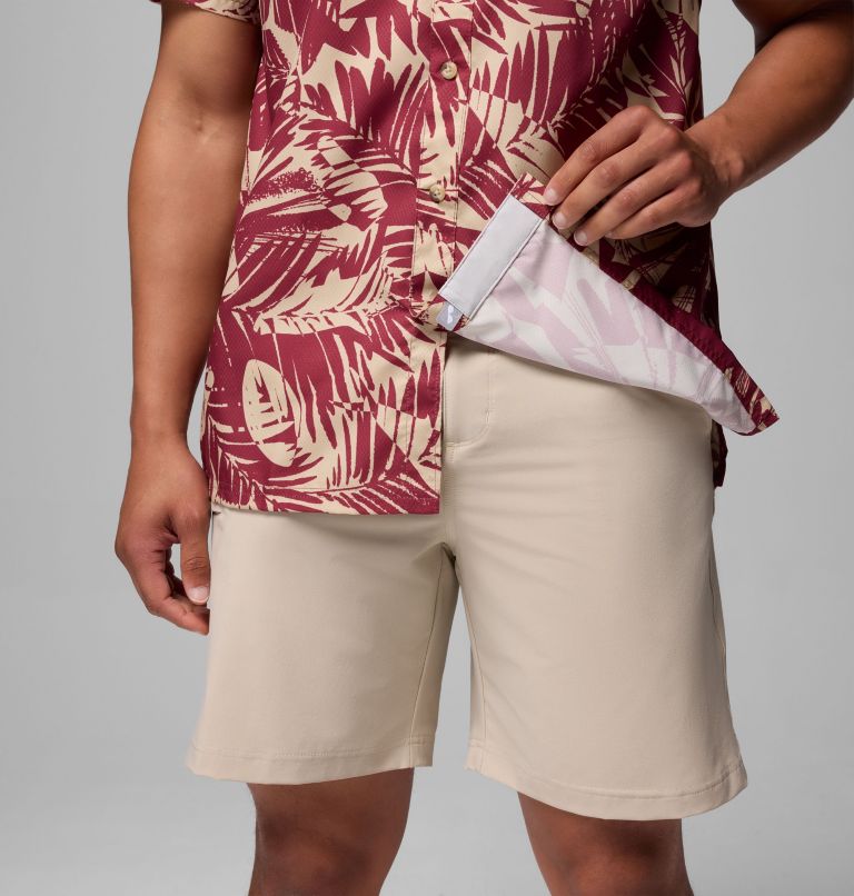 Men's Collegiate PFG Super Slack Tide Shirt - Florida State, Color: FSU - Cabernet Tropicatch Print, image 7