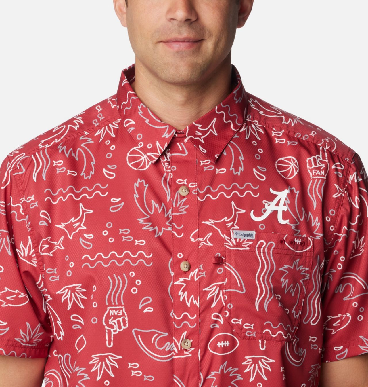 Men's Collegiate PFG Super Slack Tide™ Shirt - Alabama 4