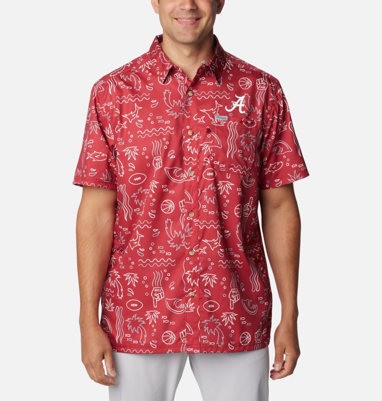 Men's Collegiate PFG Super Slack Tide™ Shirt - Alabama 1