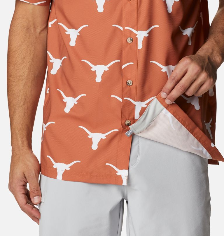 Men's Collegiate PFG Super Slack Tide Shirt - Texas, Color: TEX - Cedar Logo Print, image 6