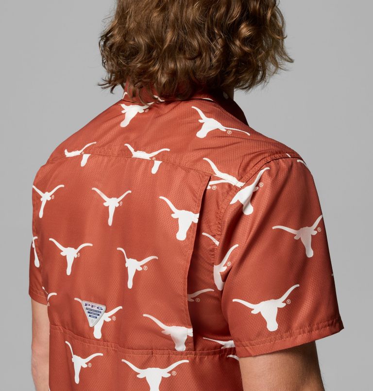 Men's Collegiate PFG Super Slack Tide Shirt - Texas, Color: TEX - Cedar Logo Print, image 7