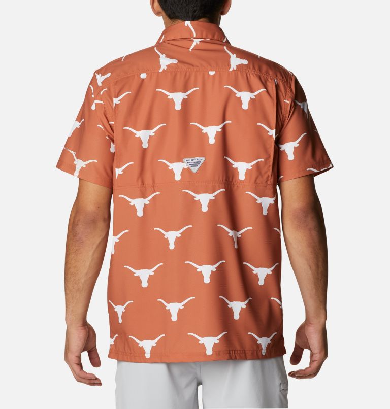 Men's Collegiate PFG Super Slack Tide Shirt - Texas, Color: TEX - Cedar Logo Print, image 2
