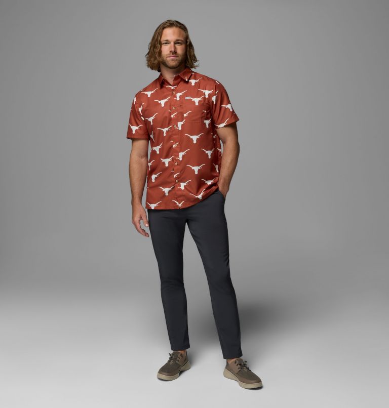 Men's Collegiate PFG Super Slack Tide Shirt - Texas, Color: TEX - Cedar Logo Print, image 2