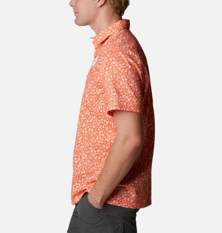 Thumbnail: CLG Super Slack Tide Shirt | 836 | XL, Color: CLE - Spark Orange Micro Print, image 3