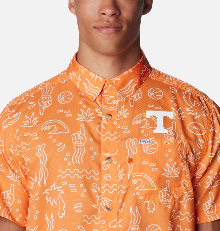 Men's Collegiate PFG Super Slack Tide Shirt - Tennessee, Color: UT - Solarize Fish Fan Print, image 4