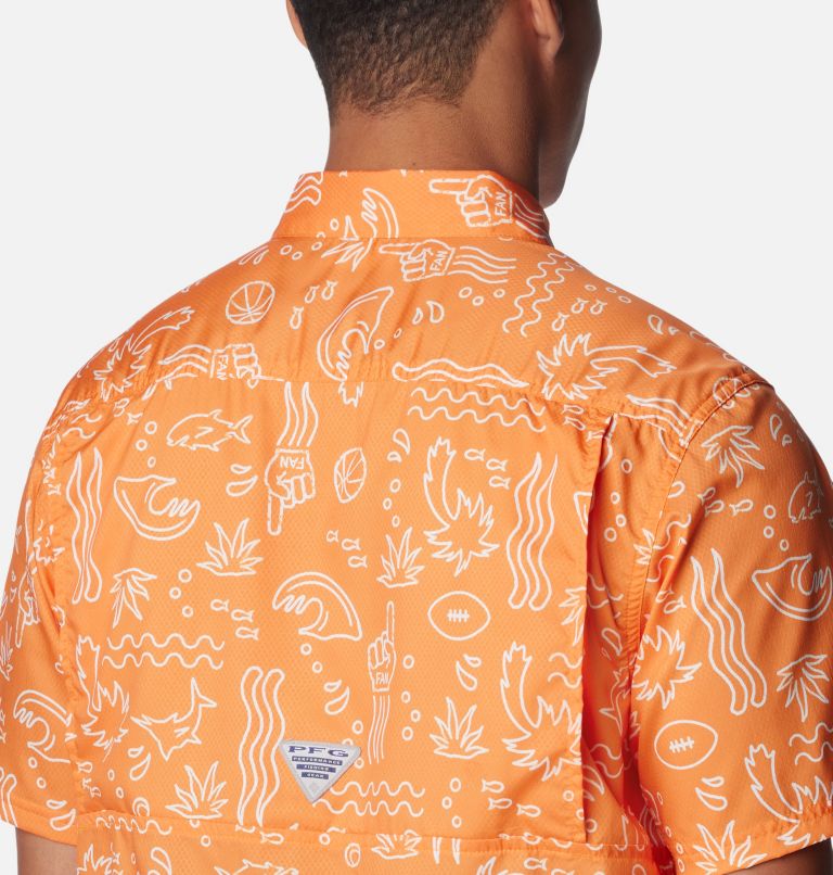 Men's Collegiate PFG Super Slack Tide Shirt - Tennessee, Color: UT - Solarize Fish Fan Print, image 5