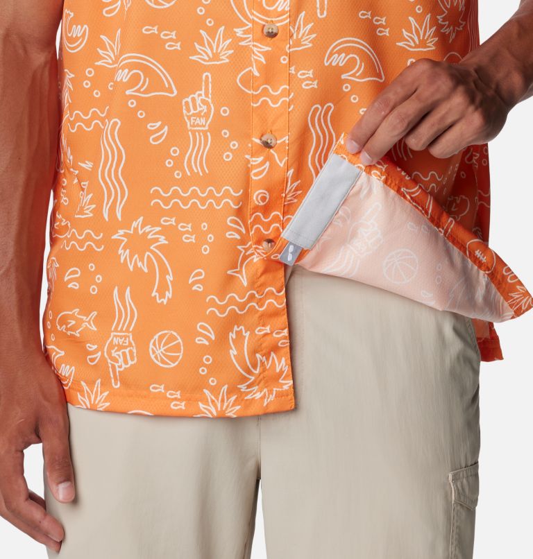 Men's Collegiate PFG Super Slack Tide Shirt - Tennessee, Color: UT - Solarize Fish Fan Print, image 6