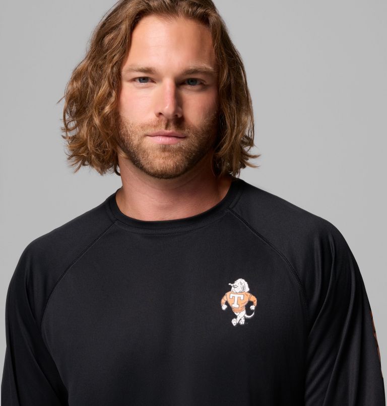 Men's Collegiate PFG Terminal Tackle Long Sleeve Shirt - Tennessee, Color: UT - Black, image 5