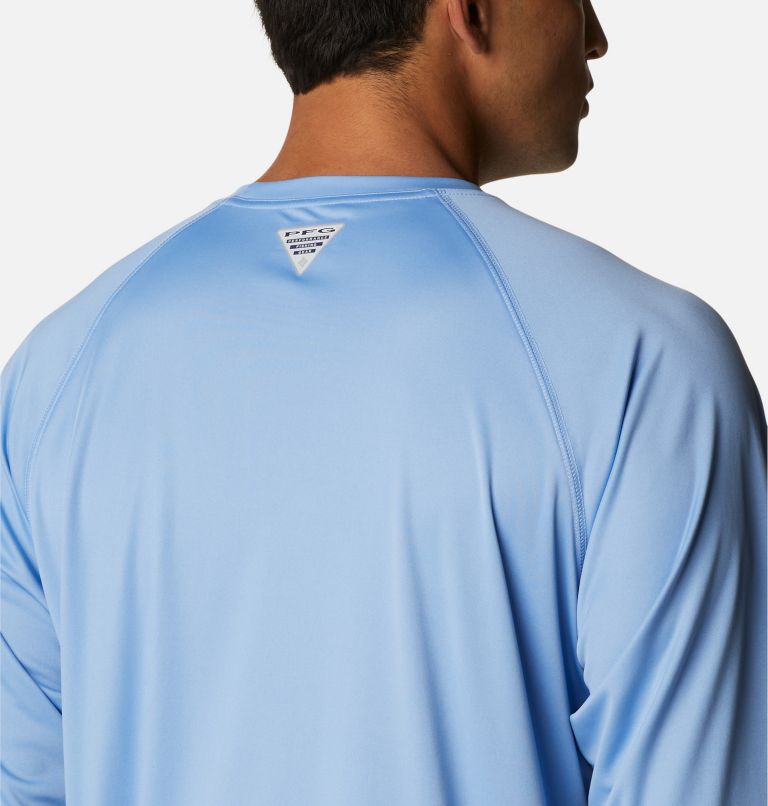 Men's Collegiate PFG Terminal Tackle Long Sleeve Shirt - North Carolina, Color: NC - White Cap, White, image 5