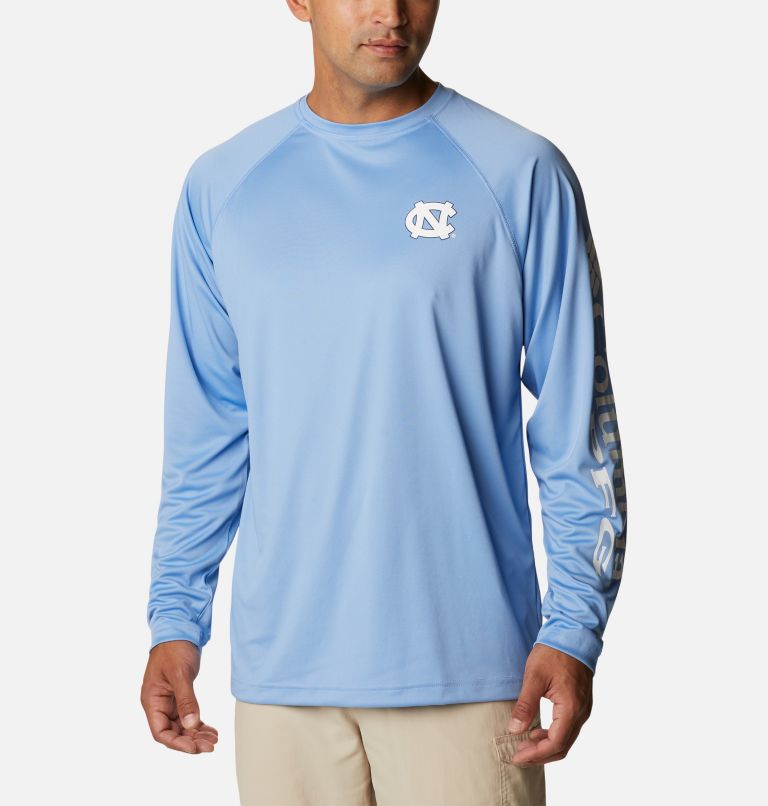 Men's Columbia PFG Carolina Blue North Carolina Tar Heels