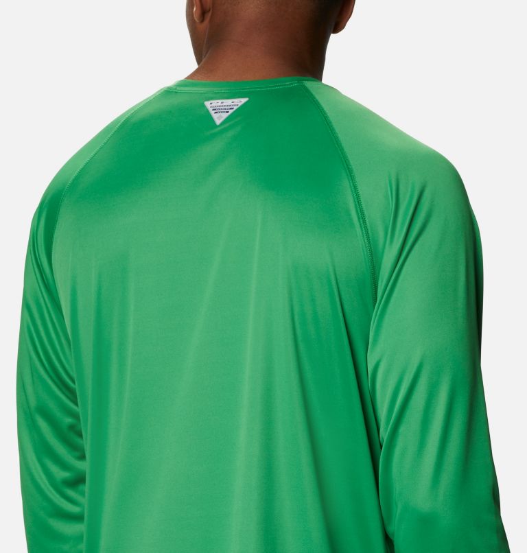 Men's Collegiate PFG Terminal Tackle Long Sleeve Shirt - Oregon, Color: UO - Fuse Green, Yellow Glo, image 5