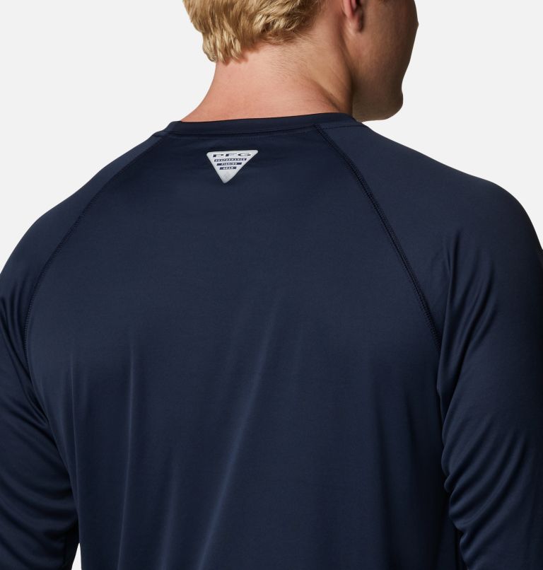 Columbia Men's Michigan Wolverines Navy Blue Terminal Tackle Long Sleeve T-Shirt, XL