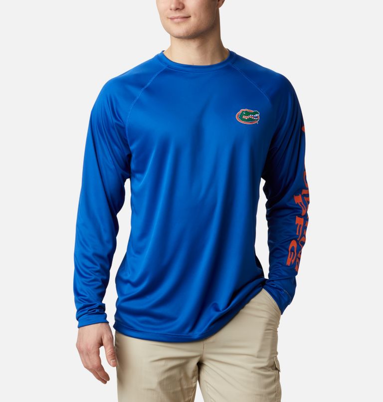Columbia Men's PFG Royal Florida Gators Terminal Tackle Omni-Shade Long Sleeve T-Shirt