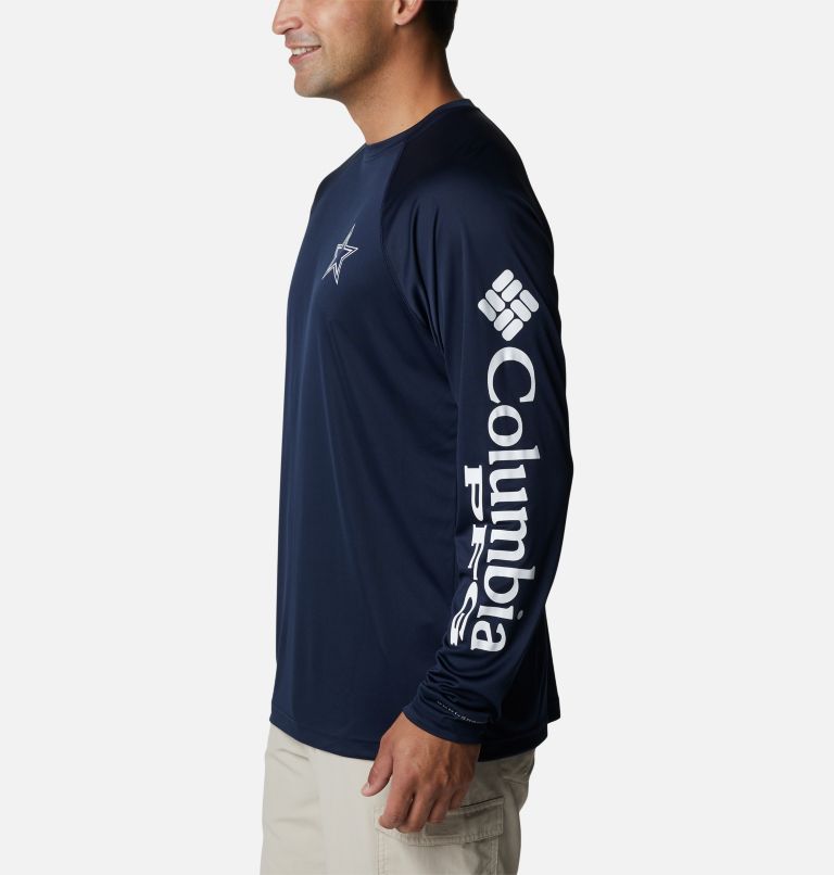 Columbia Men's Dallas Cowboys Terminal Navy Tackle Long Sleeve T-Shirt