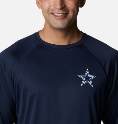 Men's PFG Terminal Tackle Long Sleeve Shirt - Dallas Cowboys, Color: DC - Collegiate Navy, White, image 4