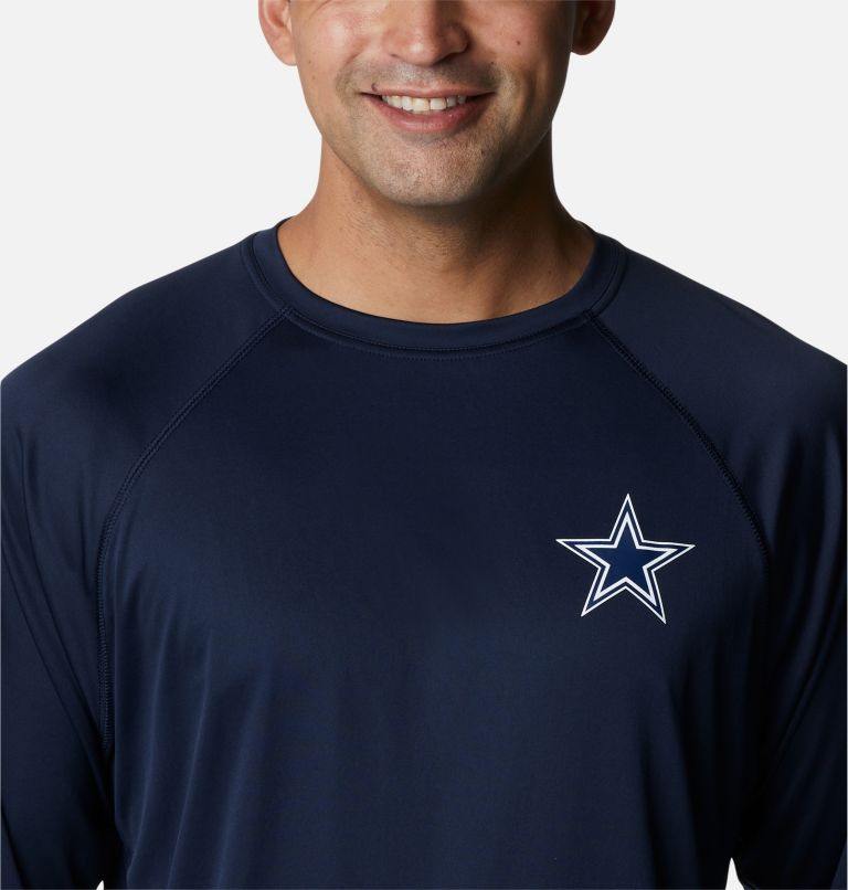 Columbia Men's Dallas Cowboys Terminal Navy Tackle Long Sleeve T-Shirt