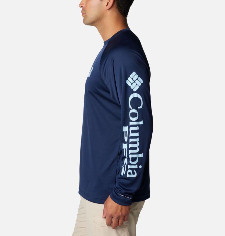 Men's Collegiate PFG Terminal Tackle Long Sleeve Shirt - North Carolina, Color: NC - Collegiate Navy, image 3