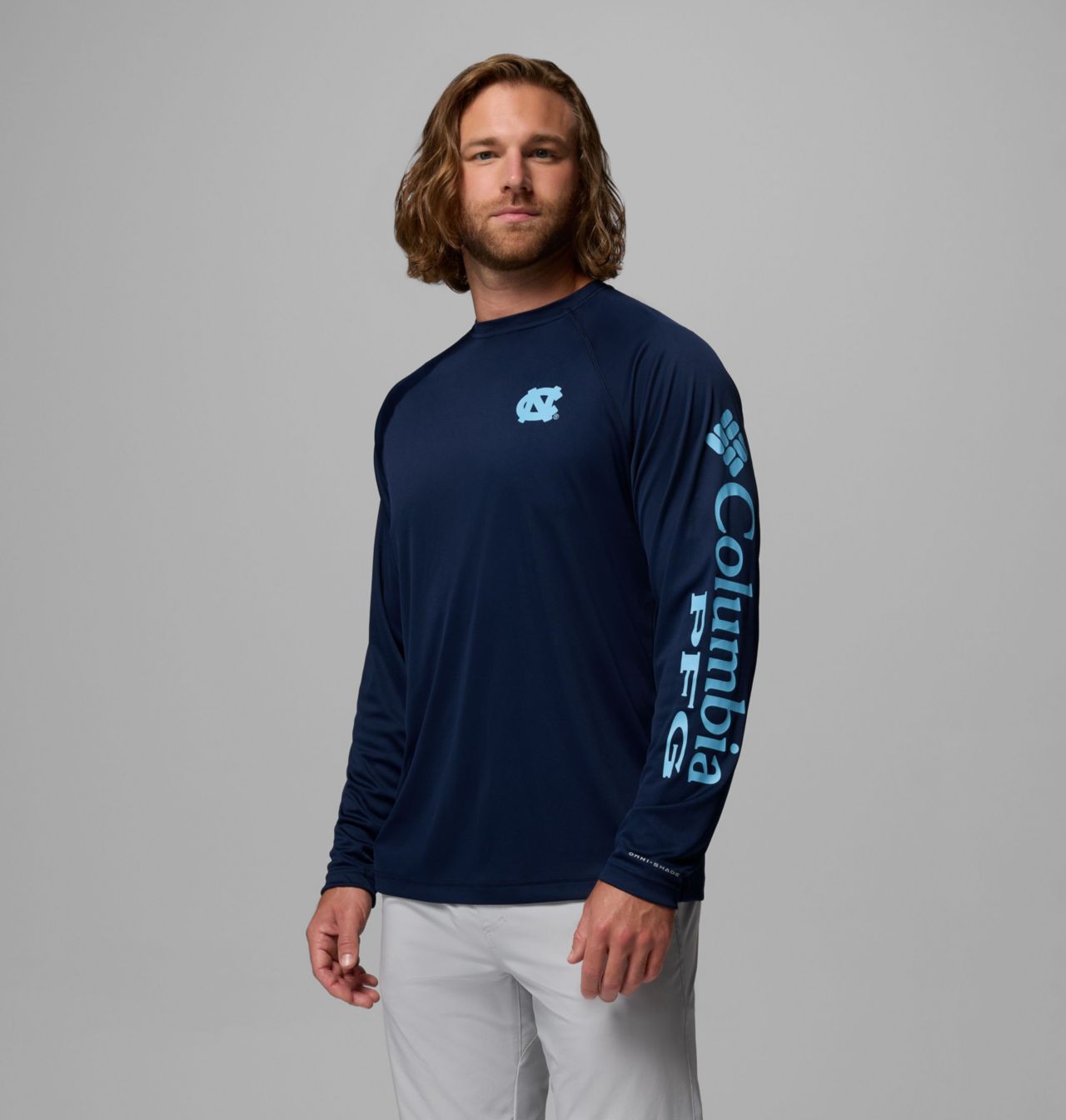 Men's Collegiate PFG Terminal Tackle™ Long Sleeve Shirt - North Carolina 3