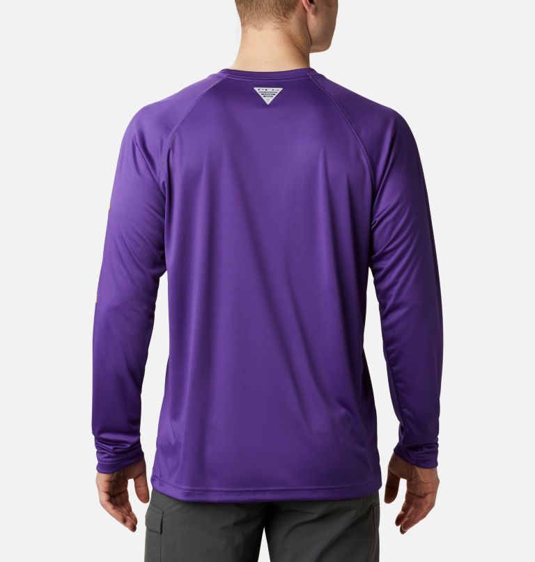 Columbia Men's LSU Tigers Purple Terminal Tackle Long Sleeve T-Shirt, XL