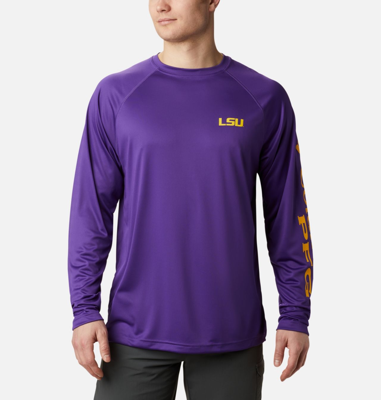 Men's Collegiate PFG Terminal Tackle™ Long Sleeve Shirt - LSU 1