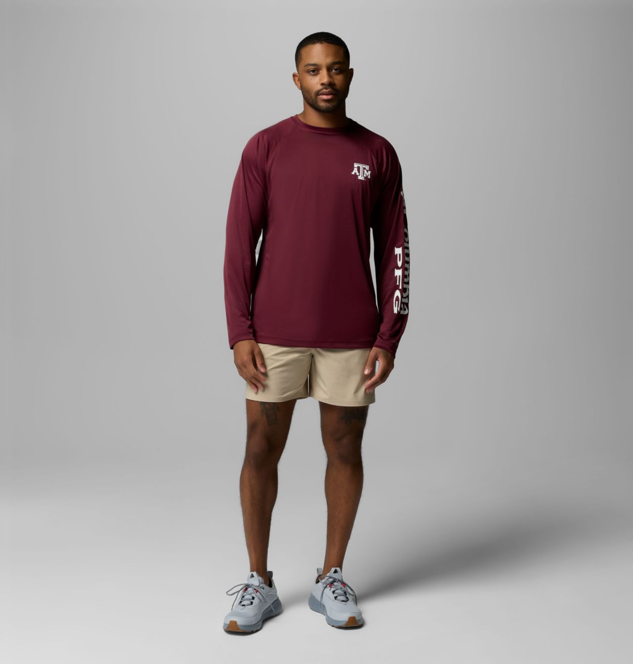Men's Collegiate PFG Terminal Tackle™ Long Sleeve Shirt - Texas A&M 2