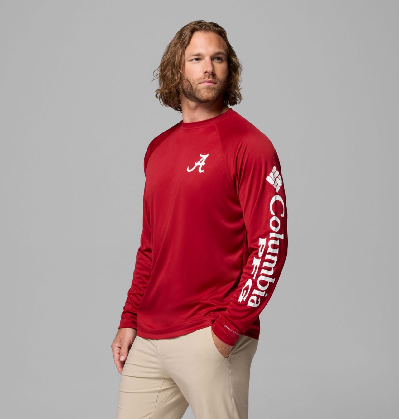 Men's Collegiate PFG Terminal Tackle™ Long Sleeve Shirt - Alabama 4