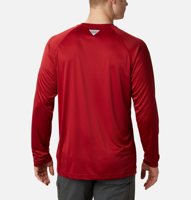 Columbia Alabama Crimson Tide Crimson PFG Terminal Tackle Omni-Shade Raglan  Long Sleeve T-Shirt