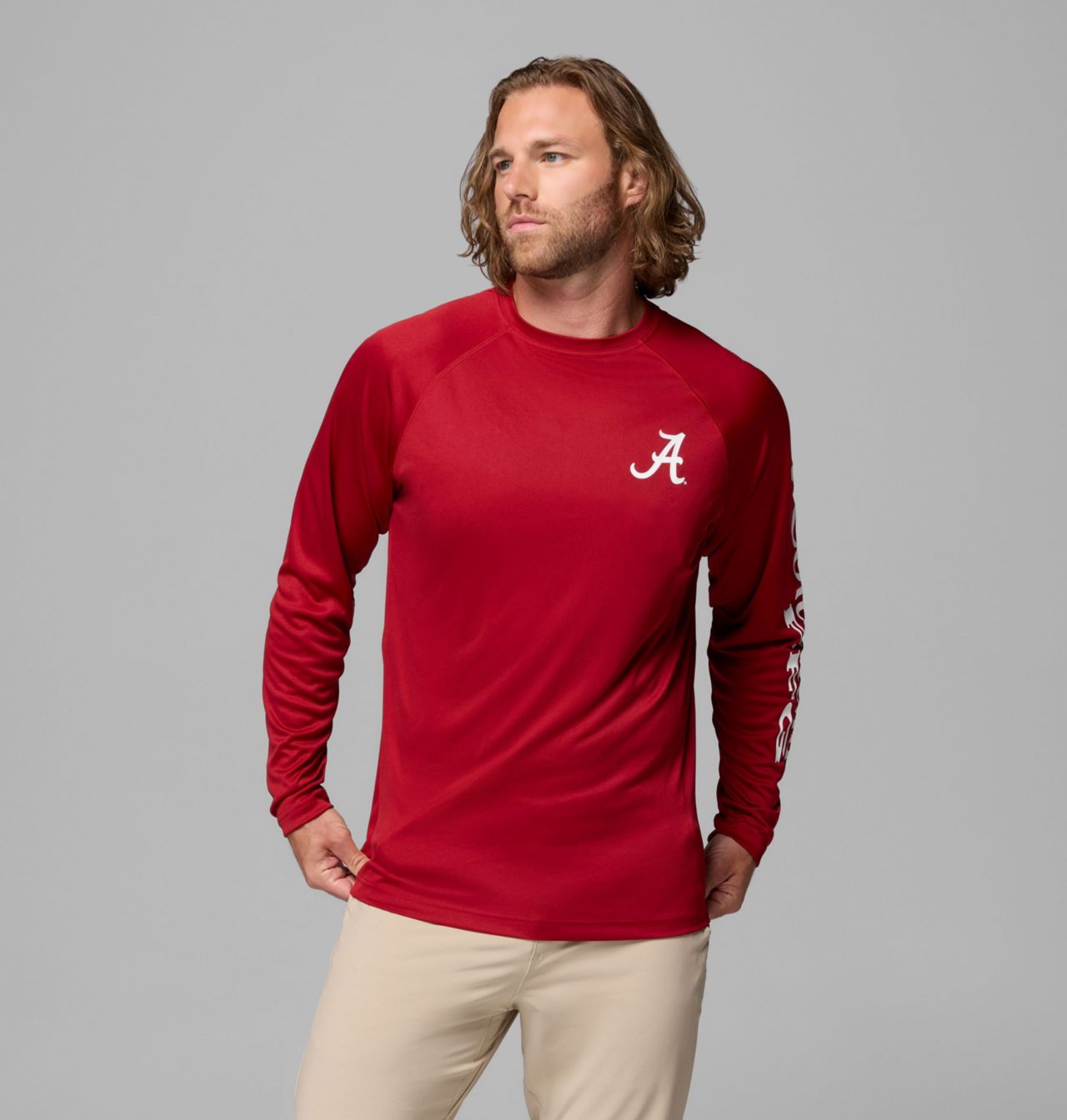 Men's Collegiate PFG Terminal Tackle™ Long Sleeve Shirt - Alabama 1