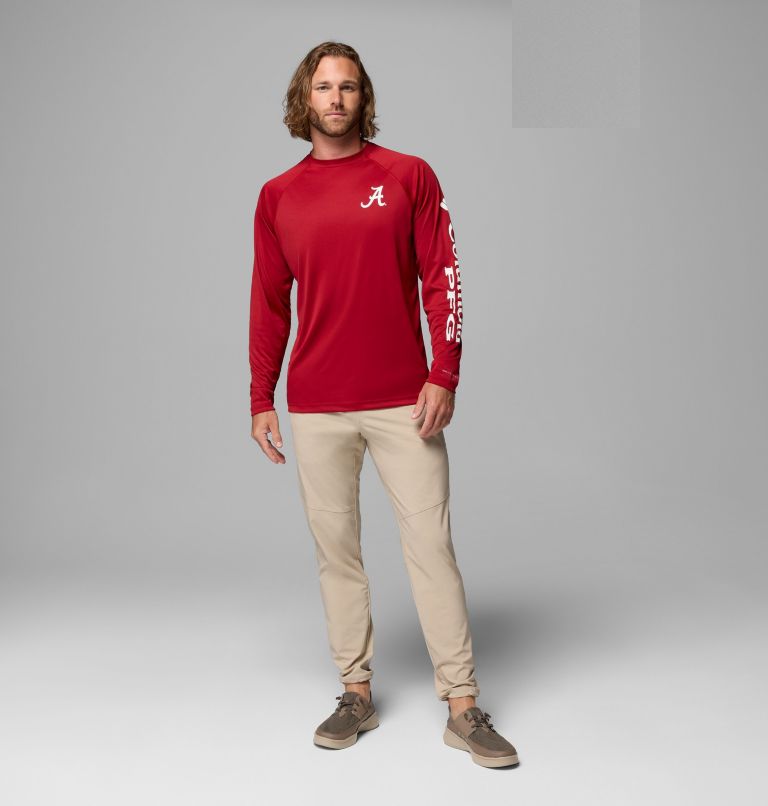 CLG Terminal Tackle LS Shirt | 678 | M, Color: ALA - Red Velvet, White, image 2