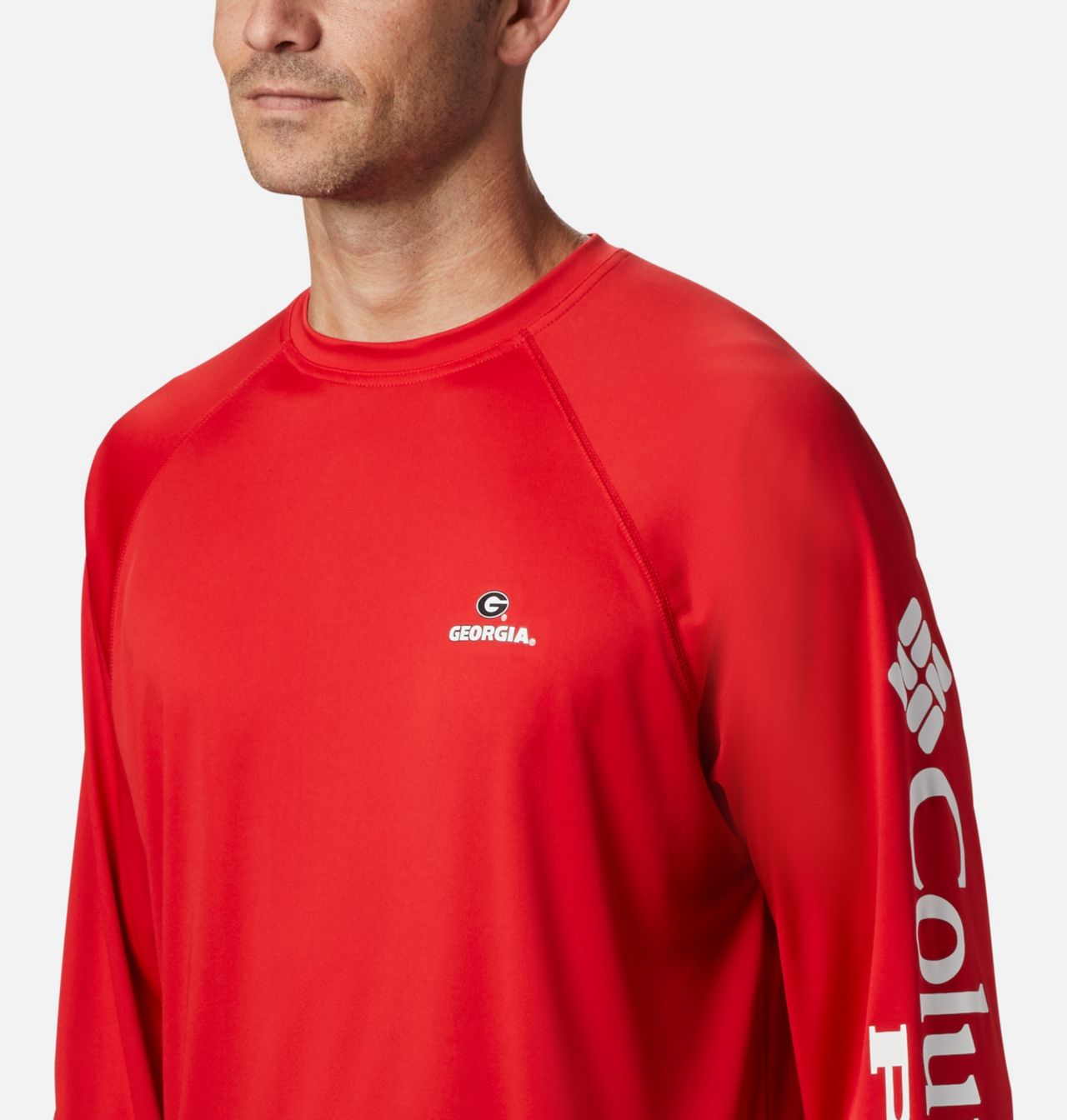 Men's Collegiate PFG Terminal Tackle Long Sleeve Shirt - Georgia 4