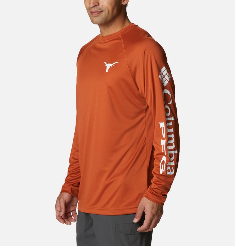 Columbia Men's Texas Longhorns Burnt Orange Terminal Tackle Long Sleeve T-Shirt, Medium