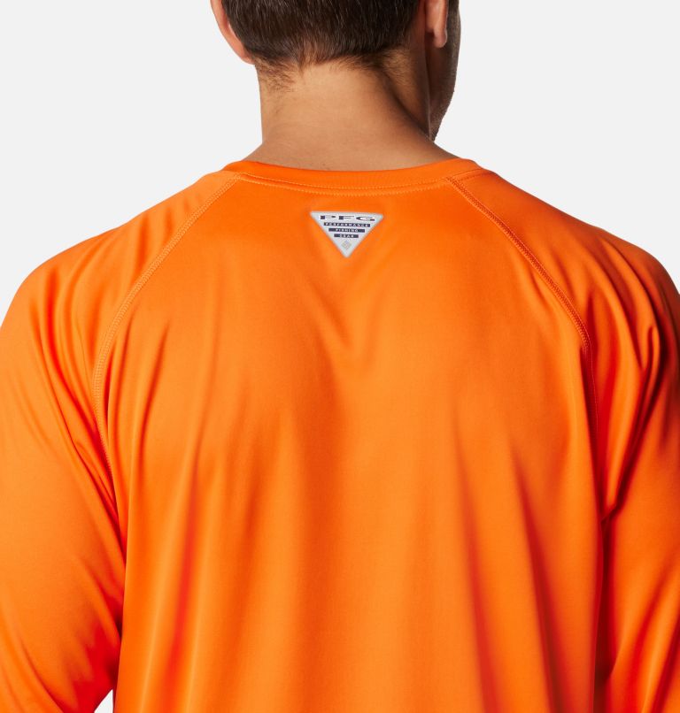 Men's Collegiate PFG Terminal Tackle Long Sleeve Shirt - Clemson, Color: CLE - Spark Orange, image 5